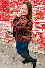 Load image into Gallery viewer, Taupe &amp; Sepia Leopard Print Color Block Cardigan