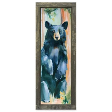 Standing Blue Black Bear Skinny Artwork