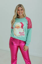 Load image into Gallery viewer, Santa Baby Mint Sweatshirt