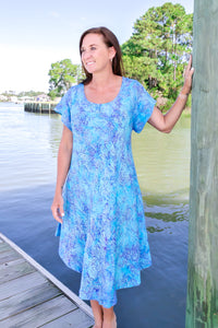 Blue Floral Dress