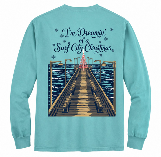 2026 Surf City Christmas Long Sleeve T-Shirt