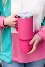 Load image into Gallery viewer, Hot Pink Insulated 38oz. Tumbler with Straw