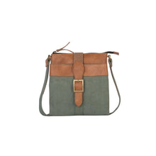 Load image into Gallery viewer, Intermix Up-Cycled Canvas Crossbody - Aegean