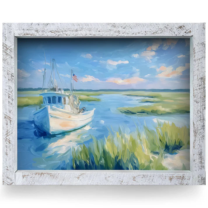 American Shrimp Boat Artwork