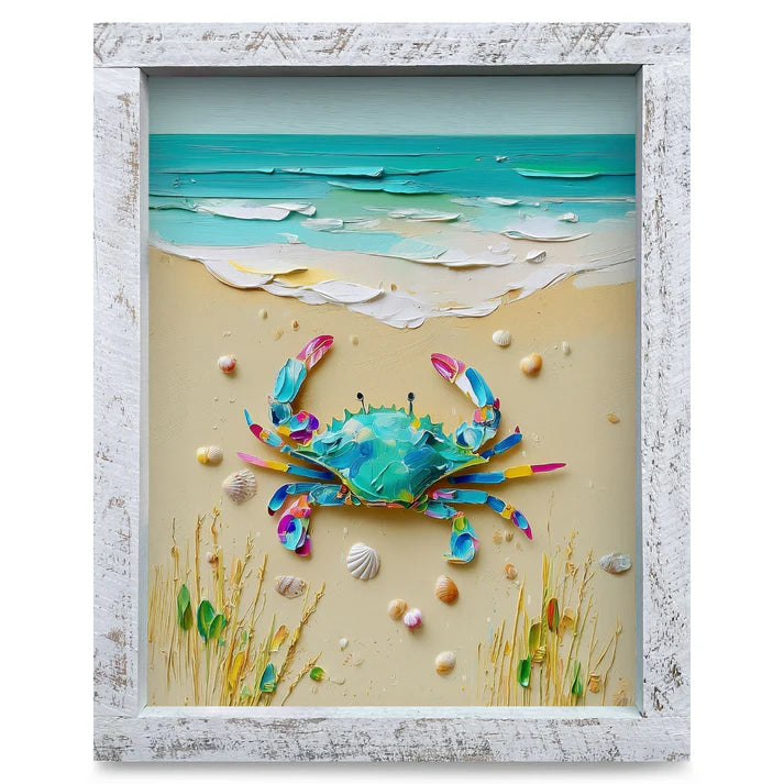 Colorful Textured Crab Artwork
