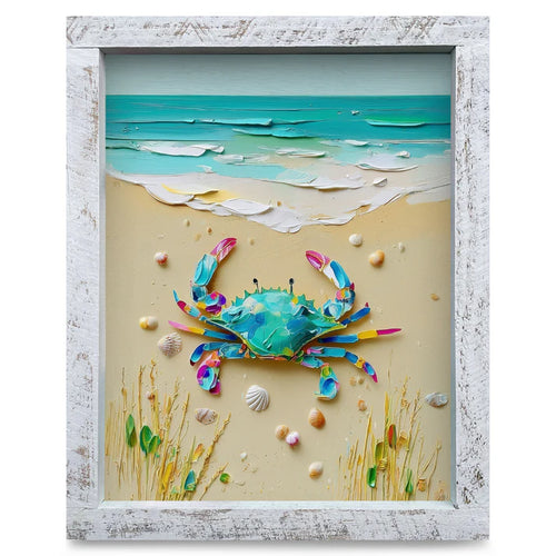 Colorful Textured Crab Artwork