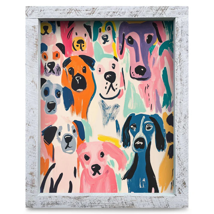 Cute Whimsy Dogs Artwork - VERTICAL