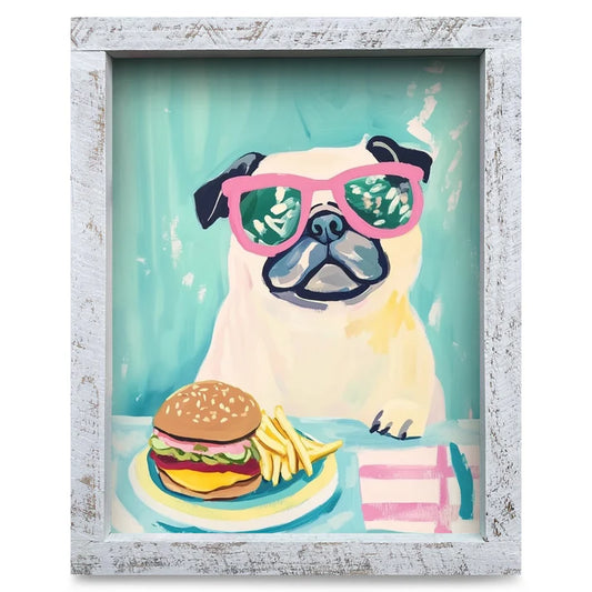 Pug Burger Artwork - VERTICAL