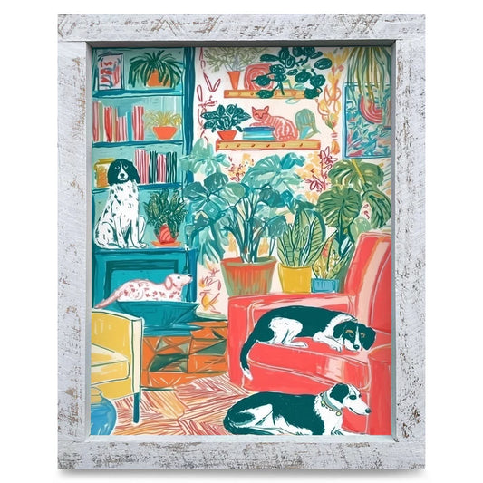 Paws & Plants Artwork - VERTICAL