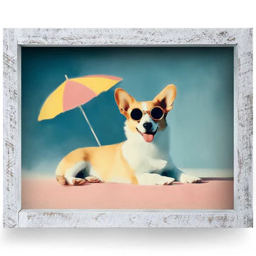 Coastal Corgi Artwork