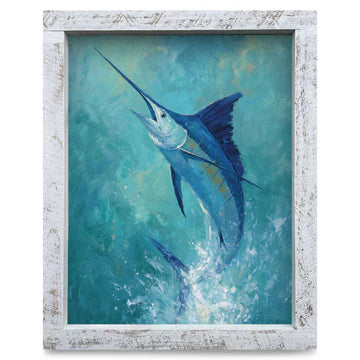 Blue Marlin Splash Artwork