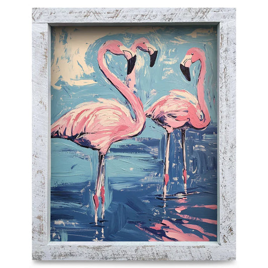 Fun Flamingos Artwork - VERTICAL