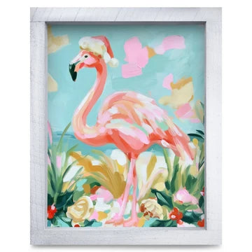Painted Garden Flamingo Artwork