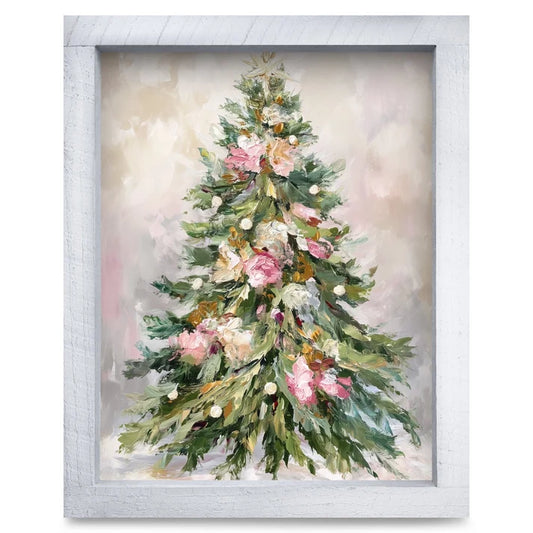 Impasto Christmas Tree Artwork