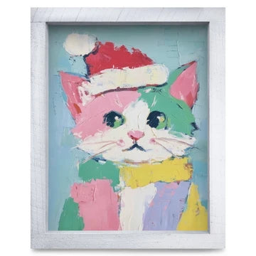 The Cutest Christmas Cat Artwork
