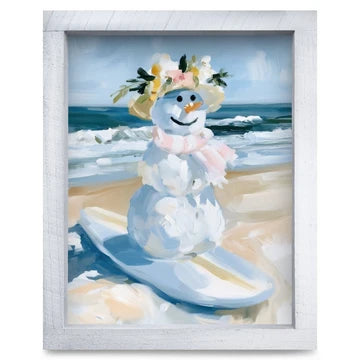 Surfing Beach Snowbody Artwork