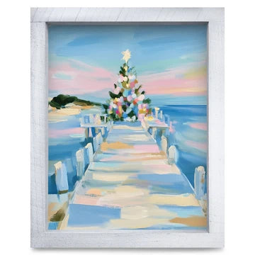 Christmas Tree On The Pier Artwork