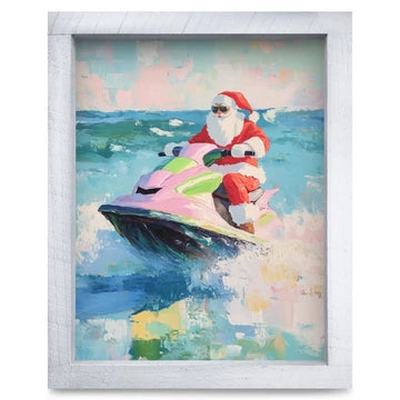 Jet Ski Santa Artwork