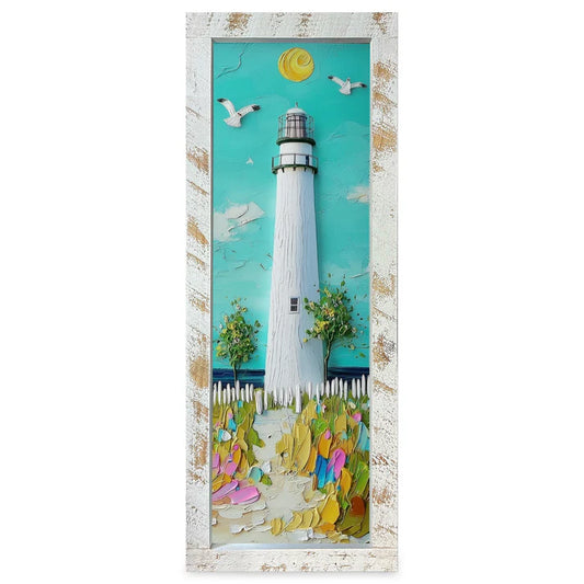Cute Impasto Lighthouse Skinny Artwork