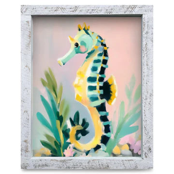 Pastel Seahorse Artwork