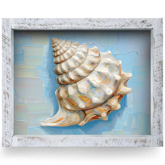 Pretty Pastel Shell Artwork - HORIZONTAL