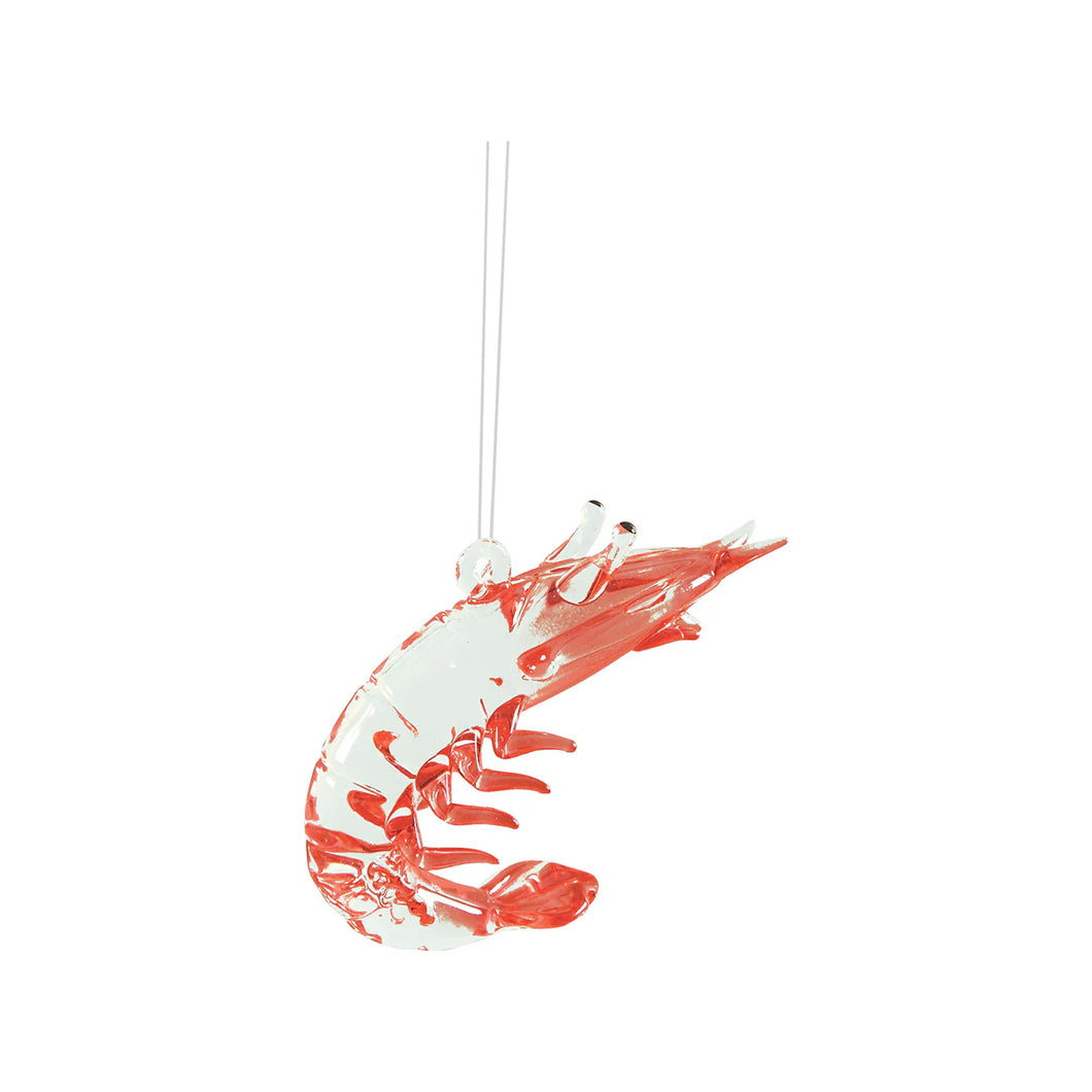 Glass Shrimp Ornament