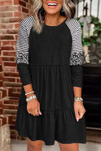 Load image into Gallery viewer, Leopard Black Dress