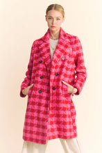 Load image into Gallery viewer, TEXTURED KNIT TWEED DOUBLE BUTTON COAT