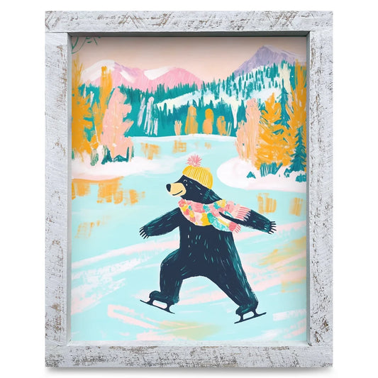 Art-Lake/Lodge-Black Bear Ice Skates