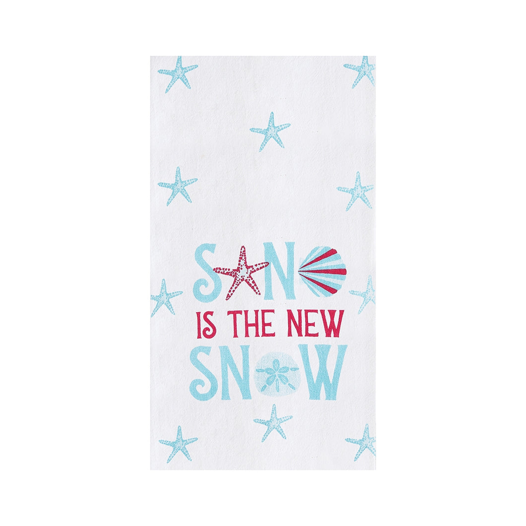Sand Is The New Snow Flour Sack Towel