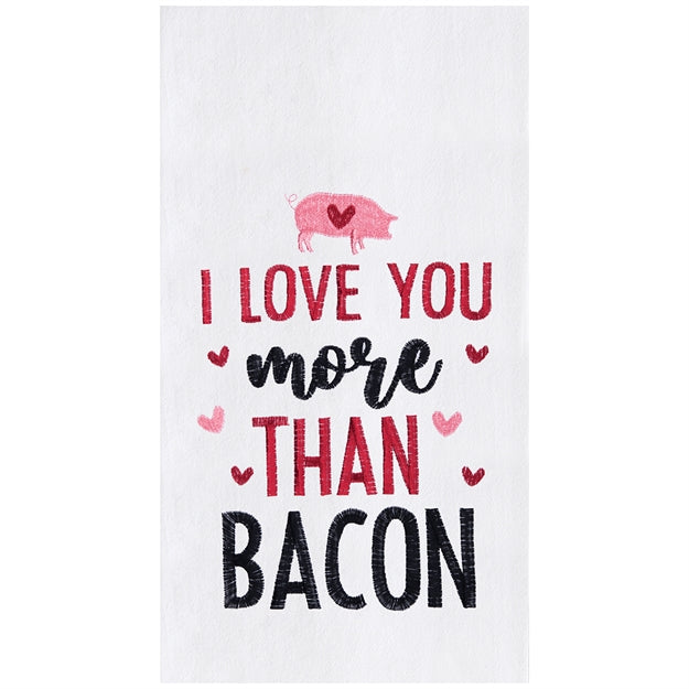 Love You More Than Bacon Towel