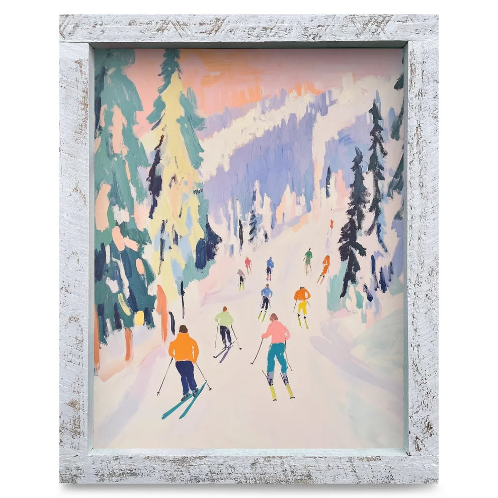 Art-Lake/Lodge-Colorful Ski Traverse