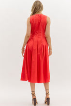 Load image into Gallery viewer, Square Neck Red Dress