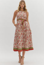 Load image into Gallery viewer, Midi Floral Sleeveless Dress