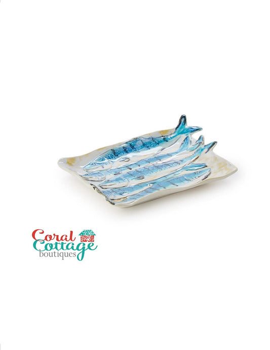 8" Rectangle Stoneware Sardine Tray