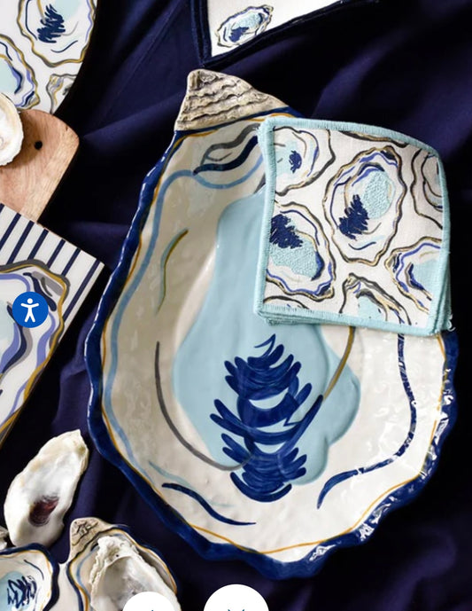 Oyster Shaped Serving Platter