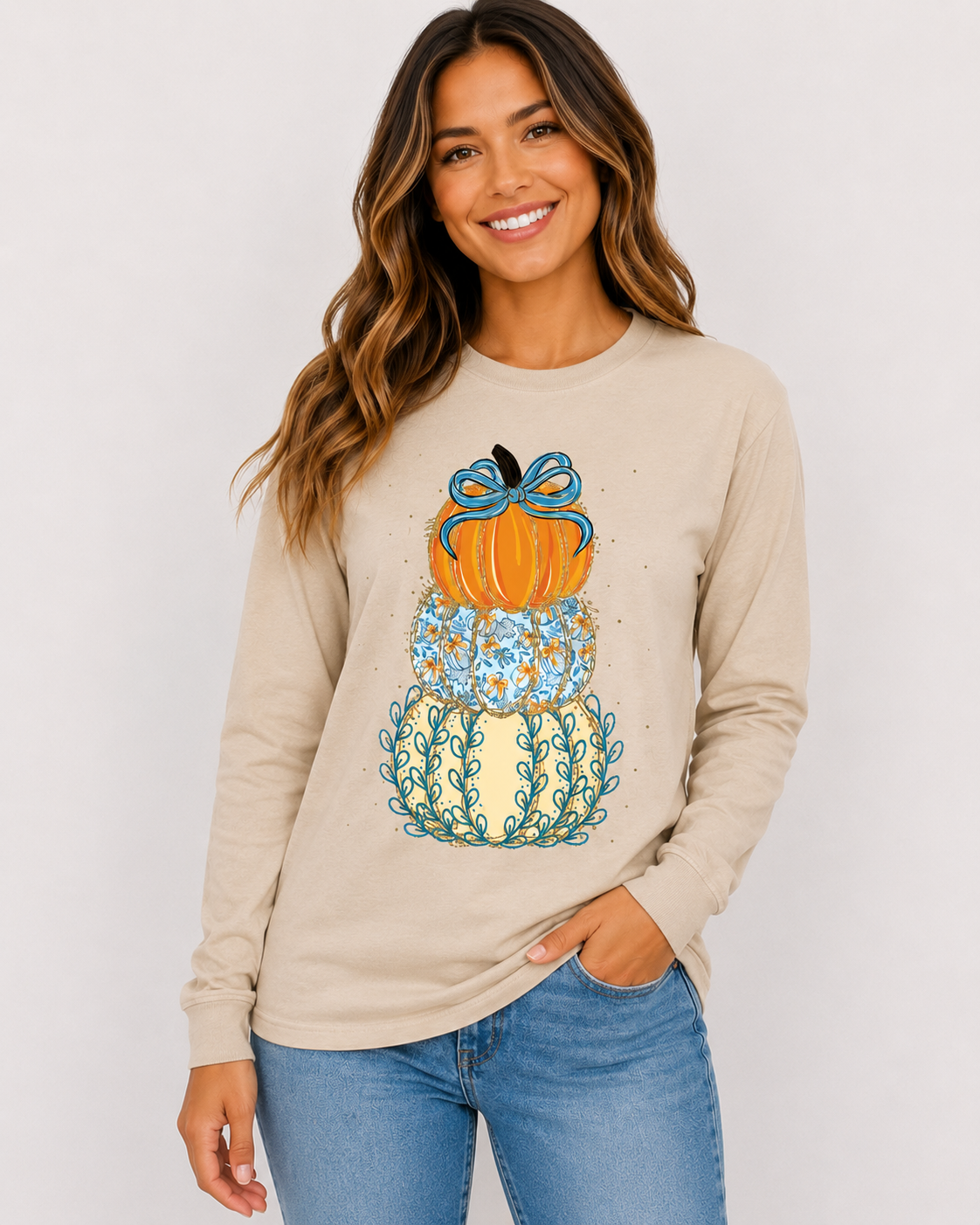 Stacked Pumpkins Top ARRIVING 11/1