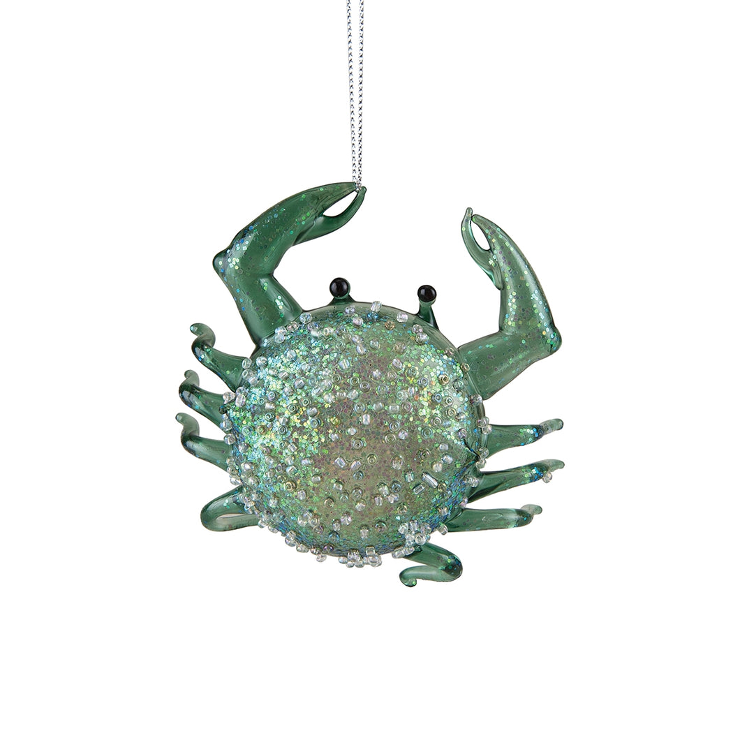 Seafoam Glitter Ornament