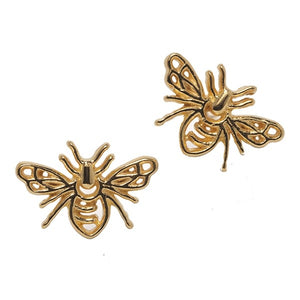 Southern Gates Gold Plated Bee Stud Earrings
