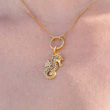Load image into Gallery viewer, Southern Gates® Gold Plated Seahorse Charm