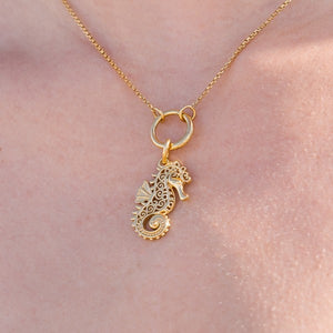 Southern Gates® Gold Plated Seahorse Charm