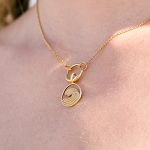 Southern Gates® Gold Plated Wave Charm