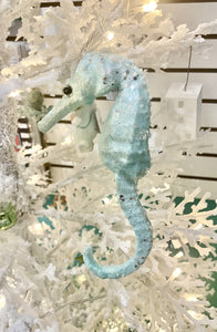 Sea Horse Glitter Ornament, Set of 3