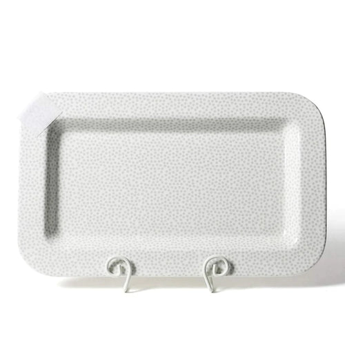 Happy Everything Mini Rectangle Platter - Stone Small Dot