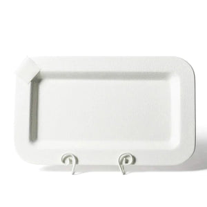 Happy Everything Mini Rectangle Platter - White Small Dot