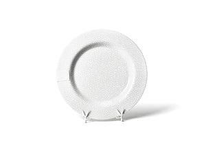 Happy Everything Big Round Platter - Stone Small Dot