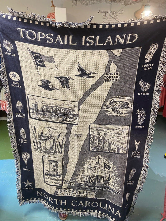 Topsail Island Throw PRE-ORDER ARRIVING May 20th