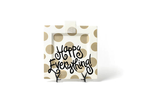 Happy Everything Big Square Platter - Neutral Dot