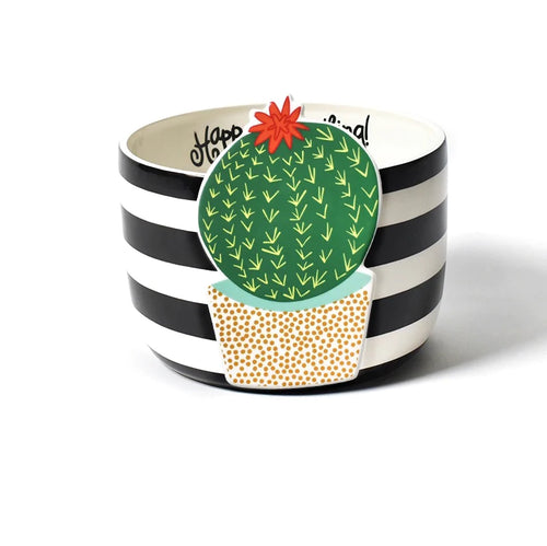 Happy Everything Big Bowl - Black Stripe