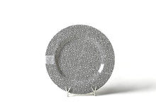 Load image into Gallery viewer, Happy Everything Big Entertaining Round Platter - Black Small Dot